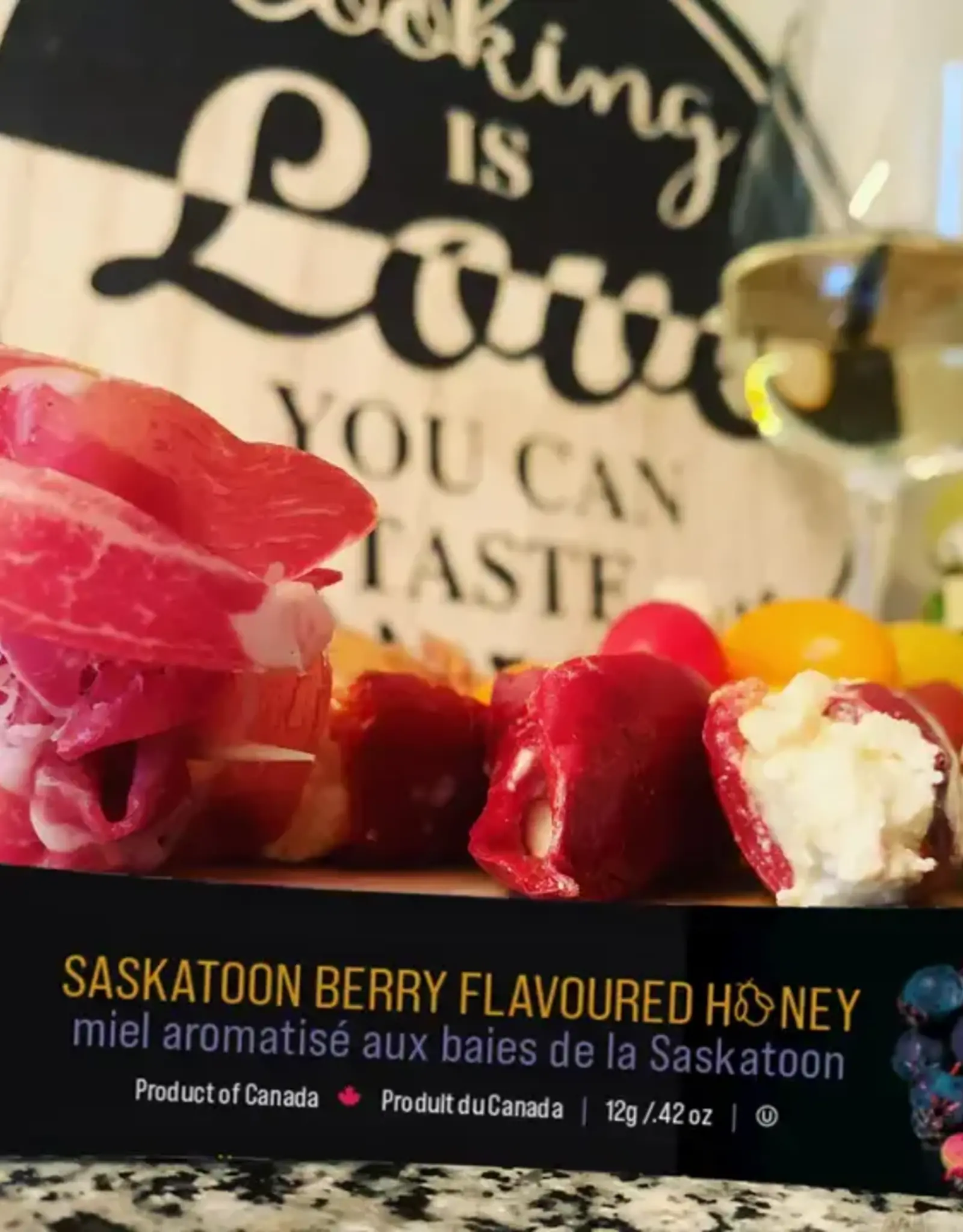 Mini Squeeze Honey Pack - Saskatoon Berry