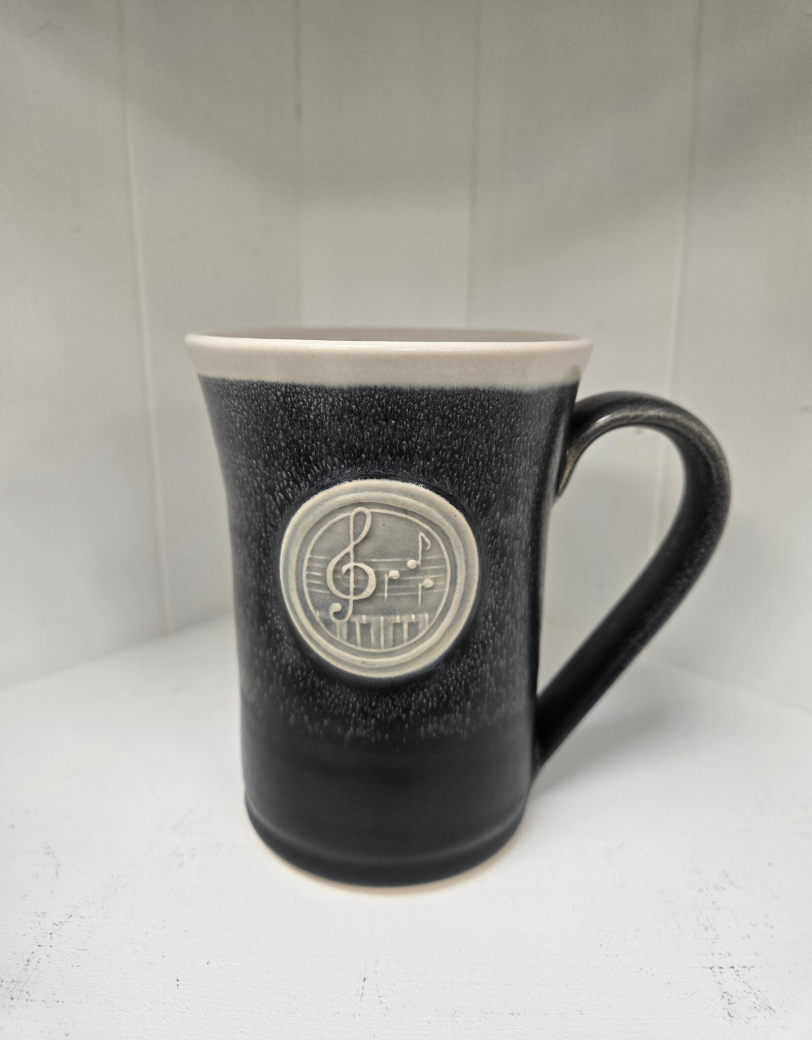 Black & White Medallion Mug - Music
