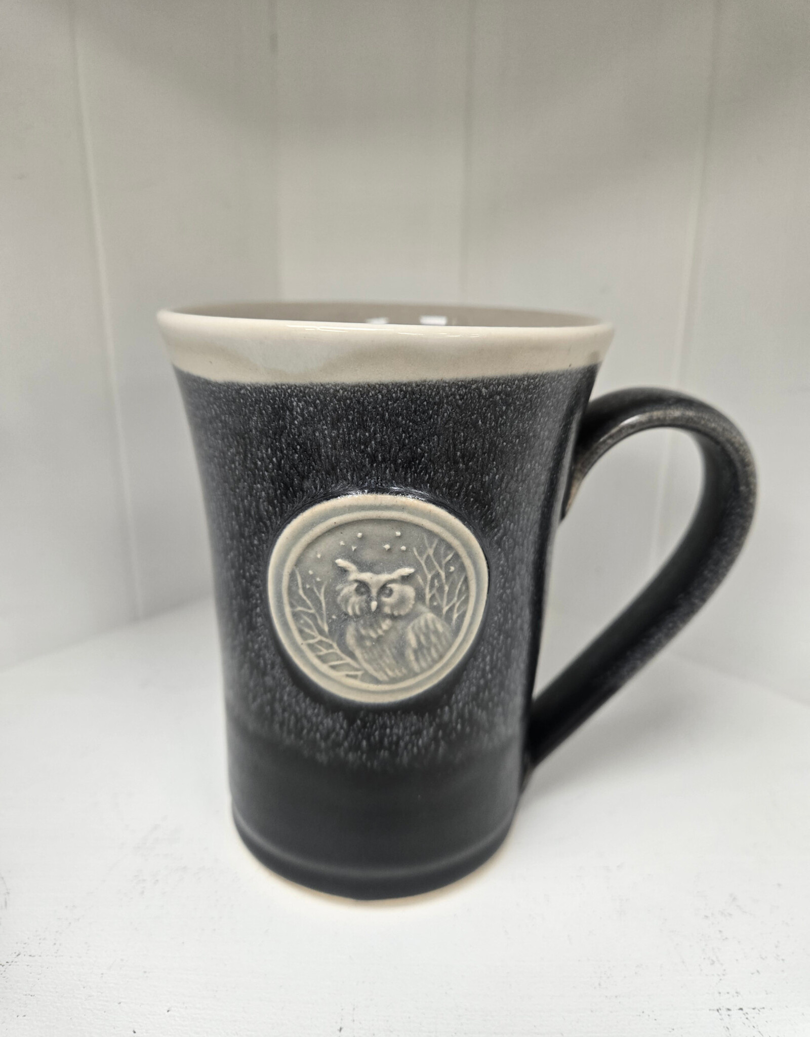 Black & White Medallion Mug - Owl