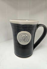 Black & White Medallion Mug - Cyclist