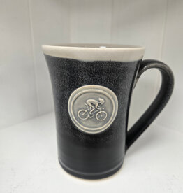 Black & White Medallion Mug - Cyclist