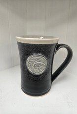 Black & White Medallion Mug - Salmon