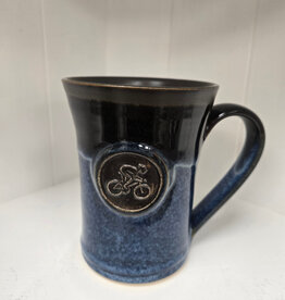 Blue Stone Medallion Mug - Cyclist