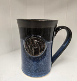 Blue Stone Medallion Mug - Heron