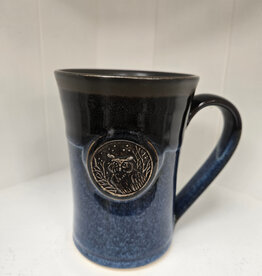 Blue Stone Medallion Mug - Owl