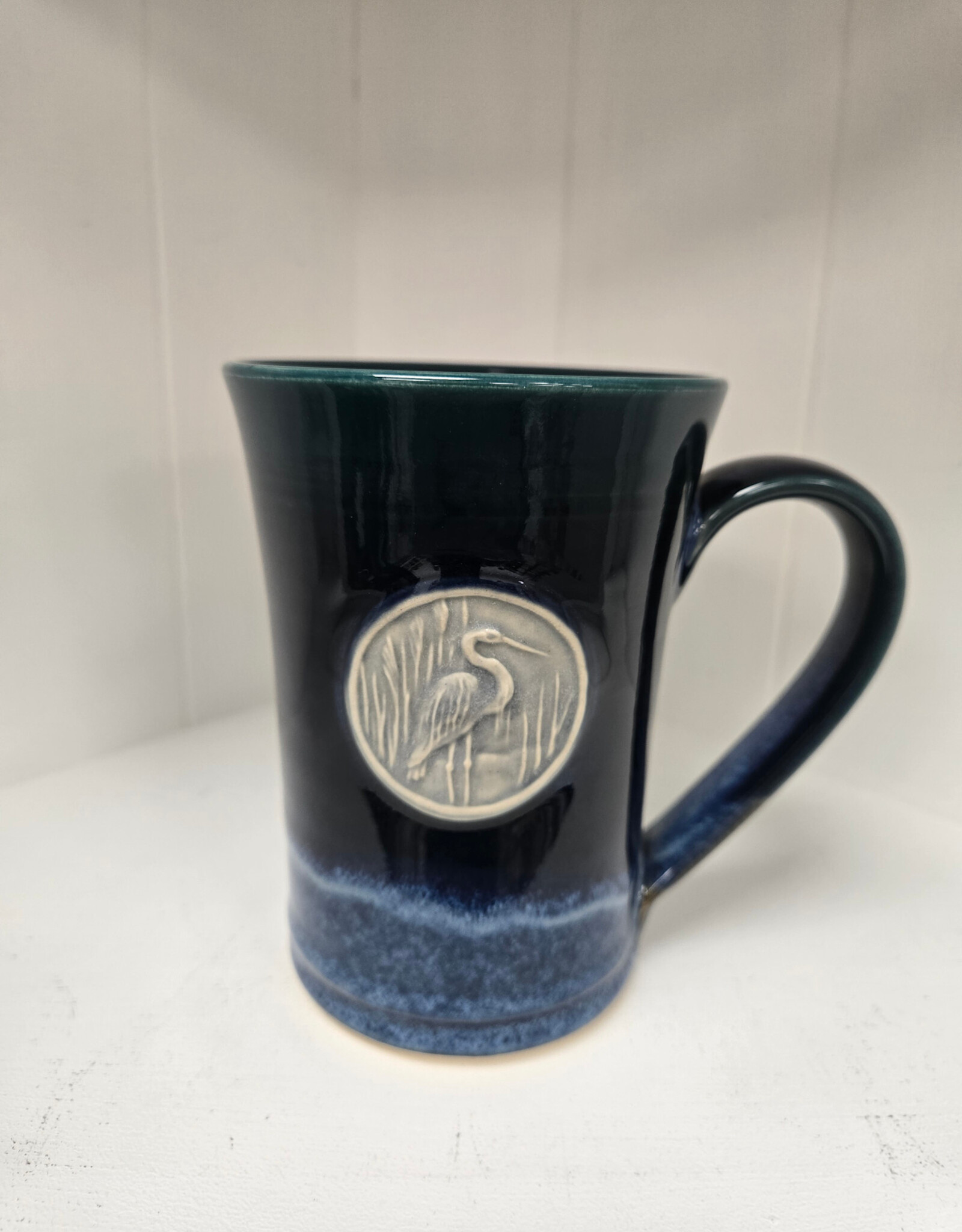 Teal Medallion Mug - Heron
