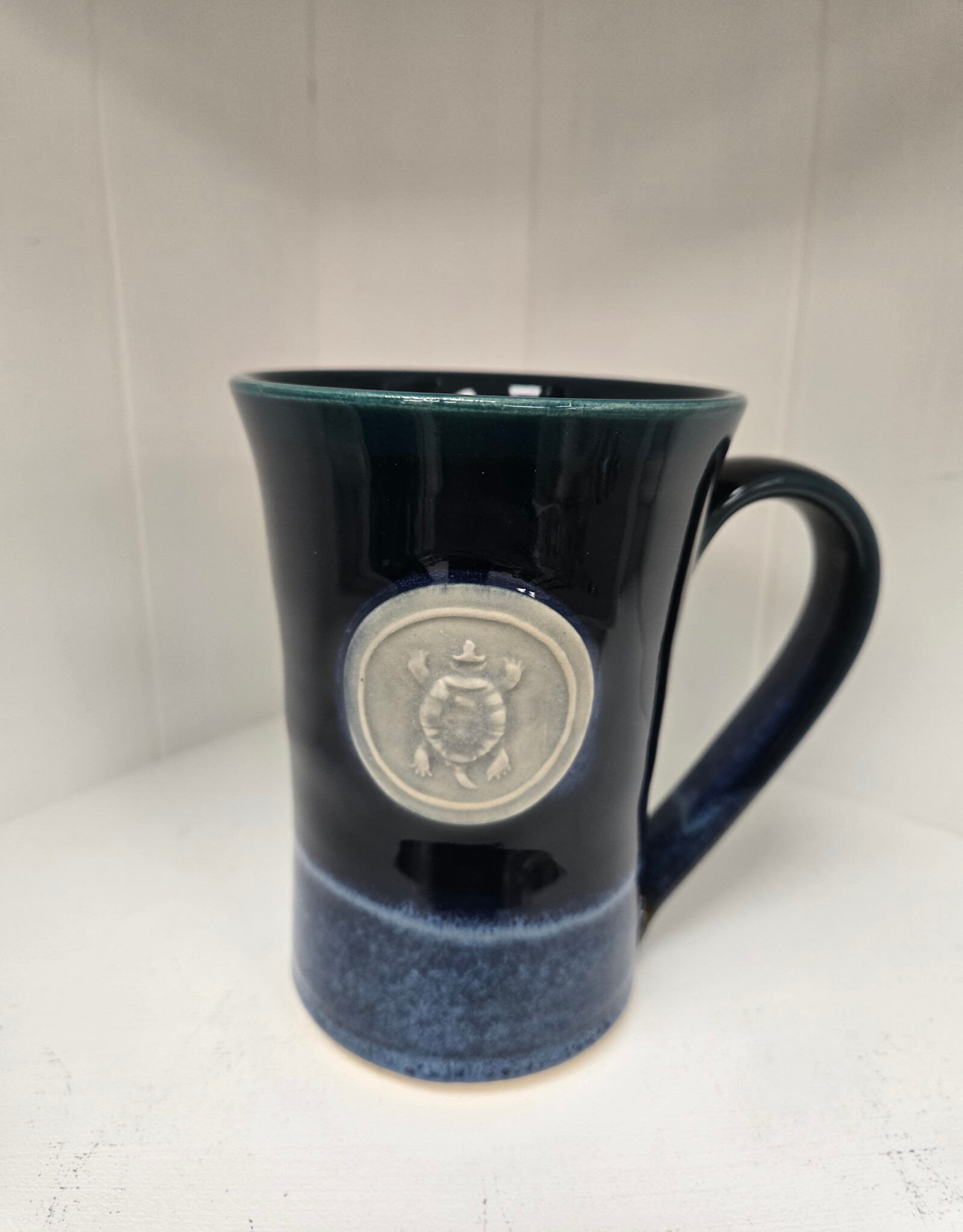 Teal Medallion Mug - Turtle