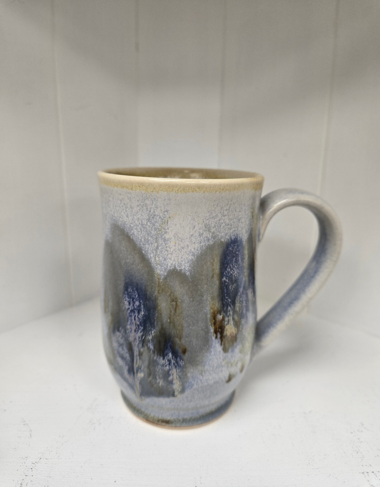 Misty Blue Curved Mug