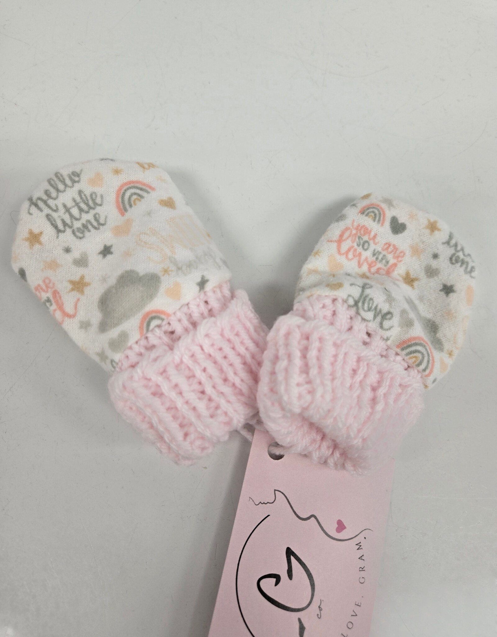 Flannel Mitts - Adventures in Pink