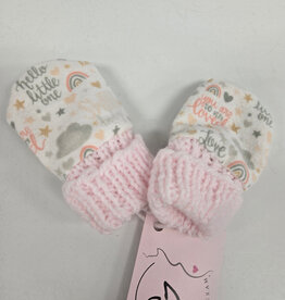 Flannel Mitts - Adventures in Pink