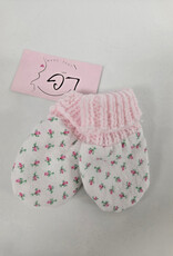 Flannel Mitts - Pink Roses