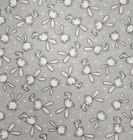 Receiving Blanket - Grey Bunny