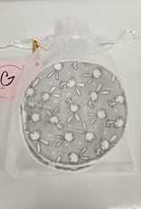 Nursing Pads Set of 2 - Grey/White Bunny