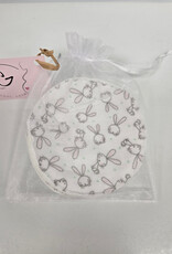 Nursing Pads Set of 2 - Grey/White Bunny
