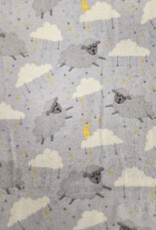 Receiving Blanket - Grey Lamb/Yellow Moon