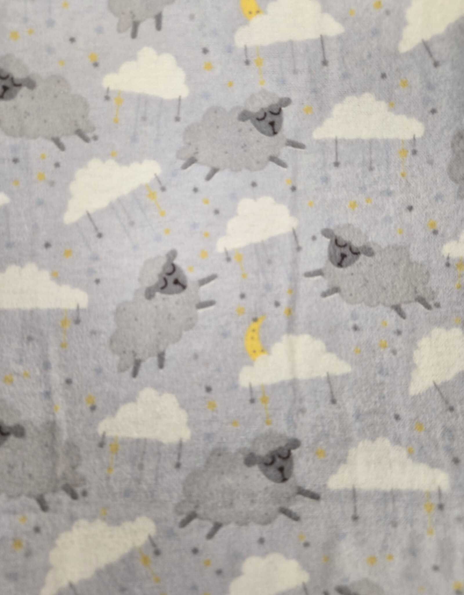 Receiving Blanket - Grey Lamb/Yellow Moon