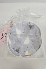 Nursing Pads Set of 2 - Grey Lamb/Yellow Moon