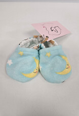 Flannel Slippers - Blue Lamb/Yellow Moon