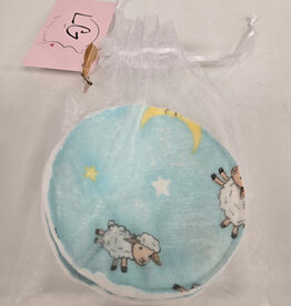 Nursing Pads Set of 2 - Blue Lamb/Yellow Moon