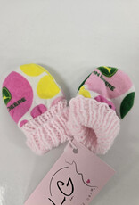 Flannel Mitts - John Deere (pink/green)