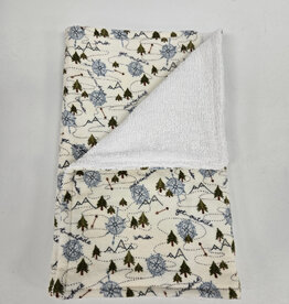 Burp Cloth - Green Trees