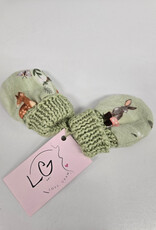 Flannel Mitts - Green Forest