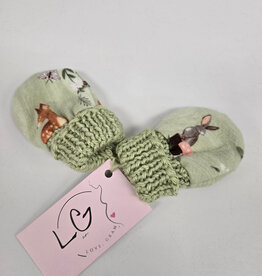 Flannel Mitts - Green Forest