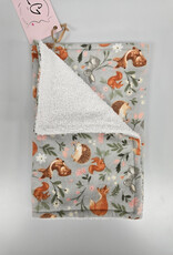 Burp Cloth - Grey Fox
