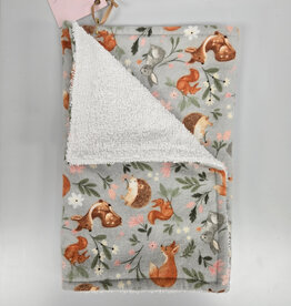 Burp Cloth - Grey Fox