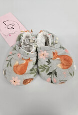 Flannel Slippers - Grey Fox