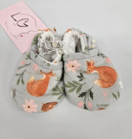 Flannel Slippers - Grey Fox