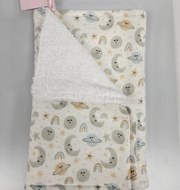 Burp Cloth - Blue Moons & Rainbows