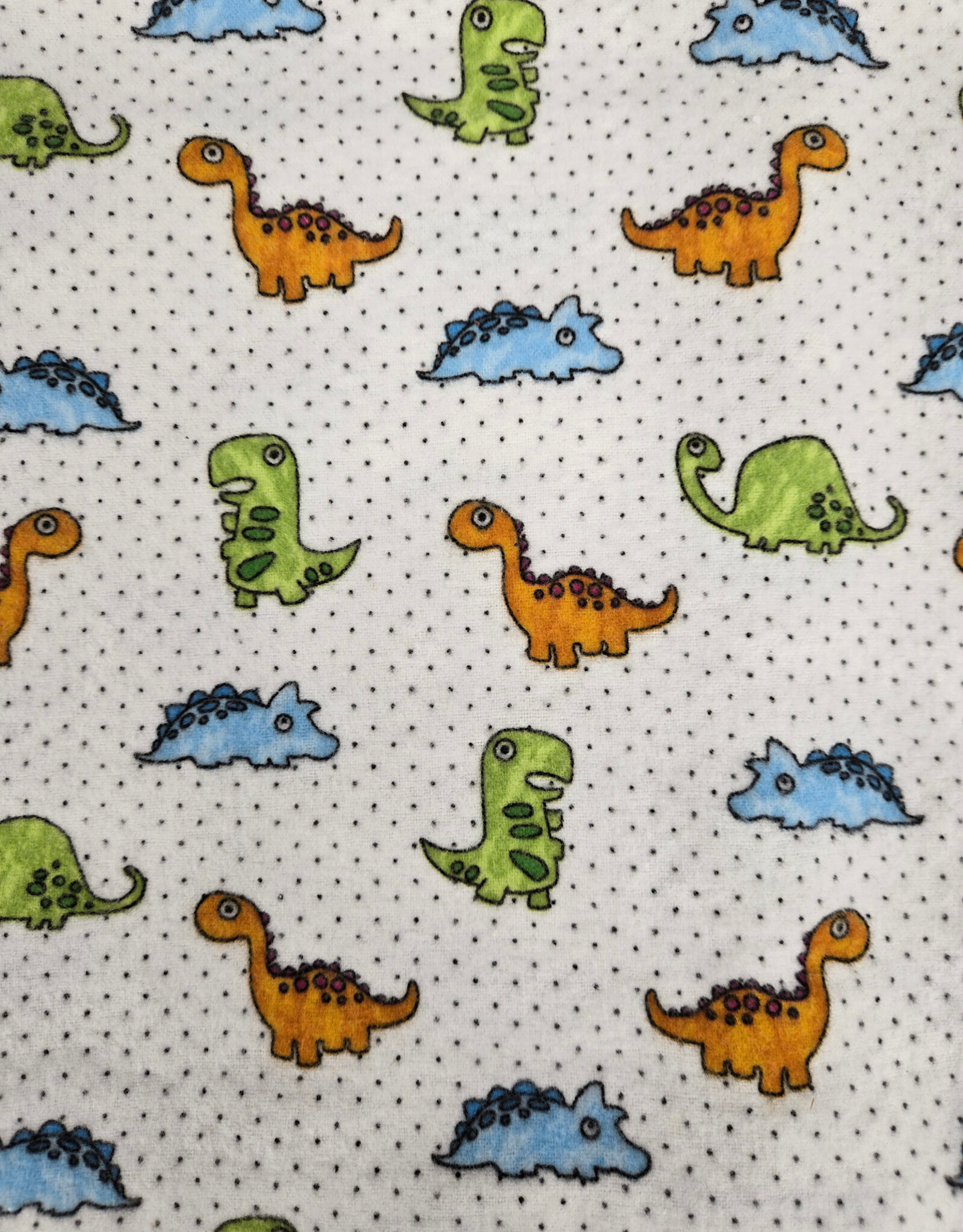 Receiving Blanket - White Dinosaur