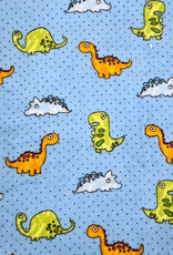 Receiving Blanket - Blue Dinosaur
