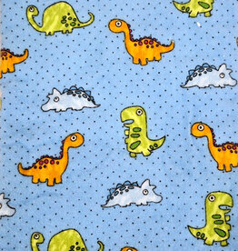 Receiving Blanket - Blue Dinosaur