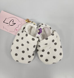 Flannel Slippers - Polka Dots