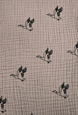 Swaddle Blanket - Taupe w/Canada Goose
