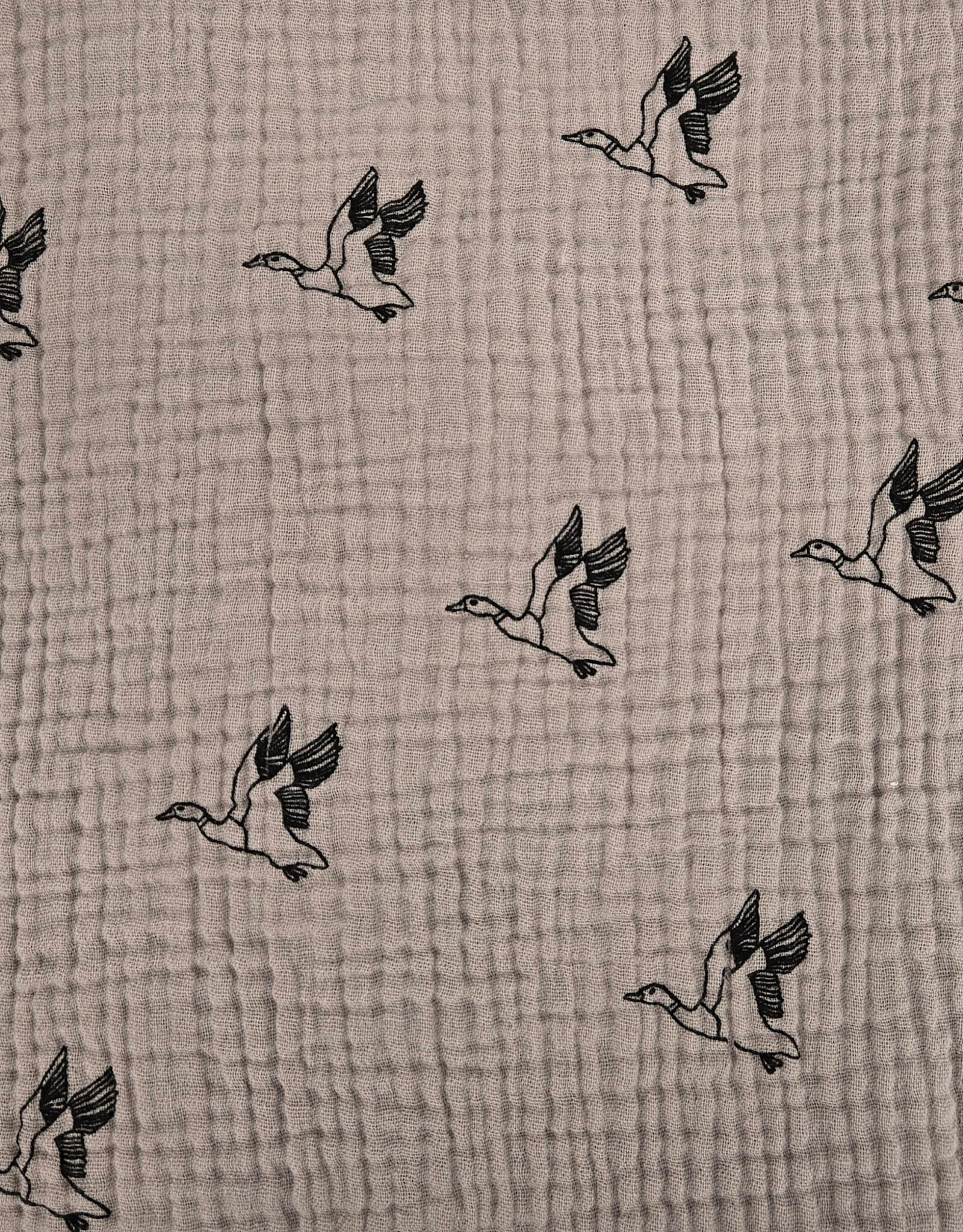 Swaddle Blanket - Taupe w/Canada Goose