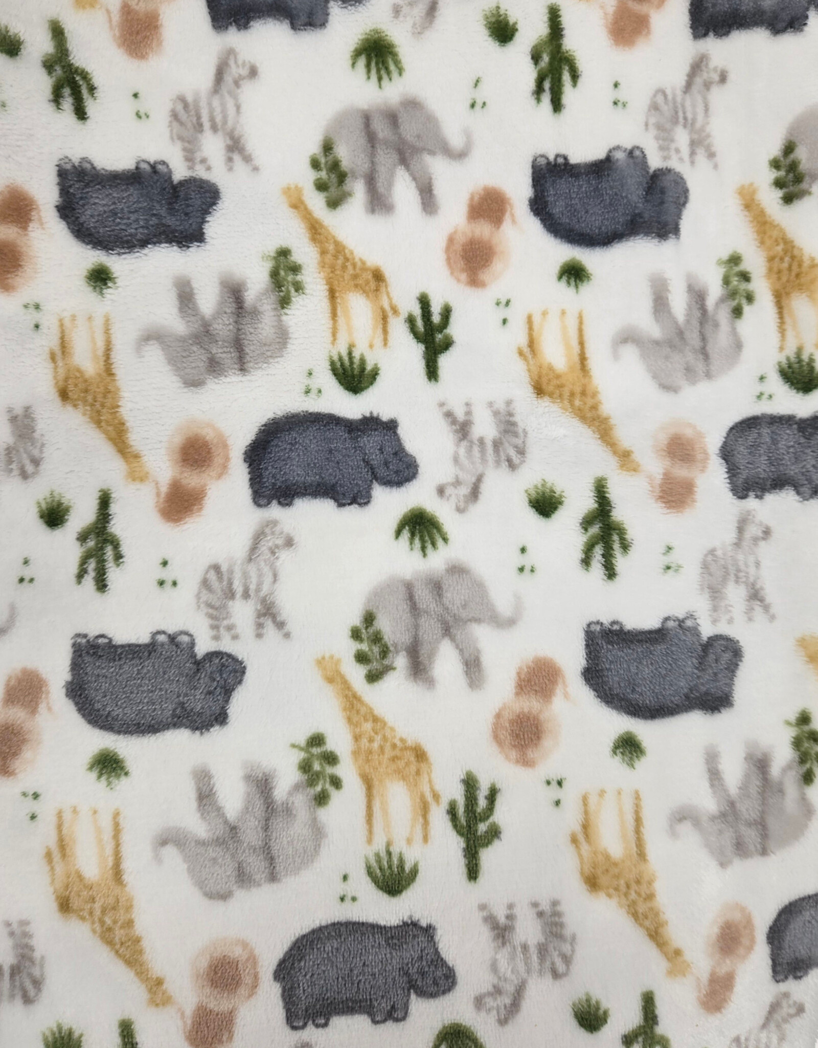 Minky Blanket - Safari