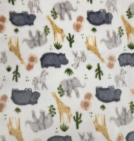 Minky Blanket - Safari