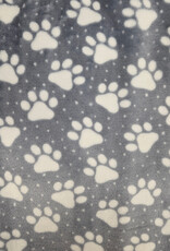 Minky Blanket - Blue Paw Print
