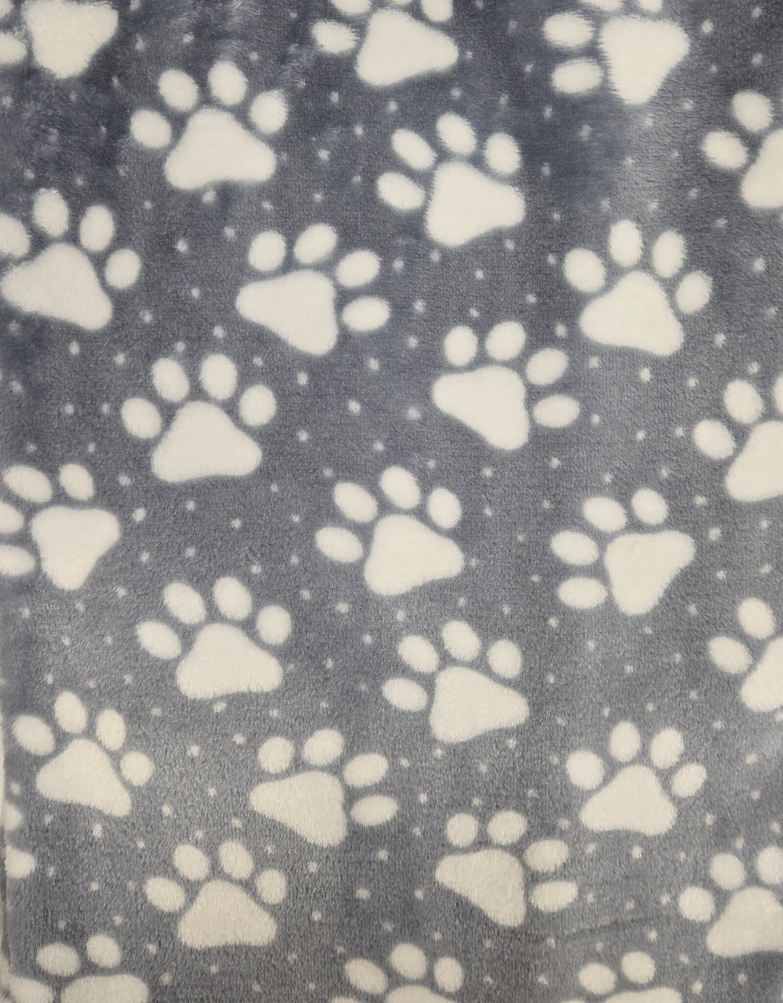 Minky Blanket - Blue Paw Print