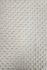 Bubble & Satin Blanket - White