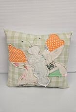 Handmade Butterfly Vintage Quilt Pillow - large
