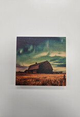 Solid Maple Wood Coaster #1140  - Barn in Field