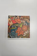 Solid Maple Wood Coaster #1682  - Canadiana