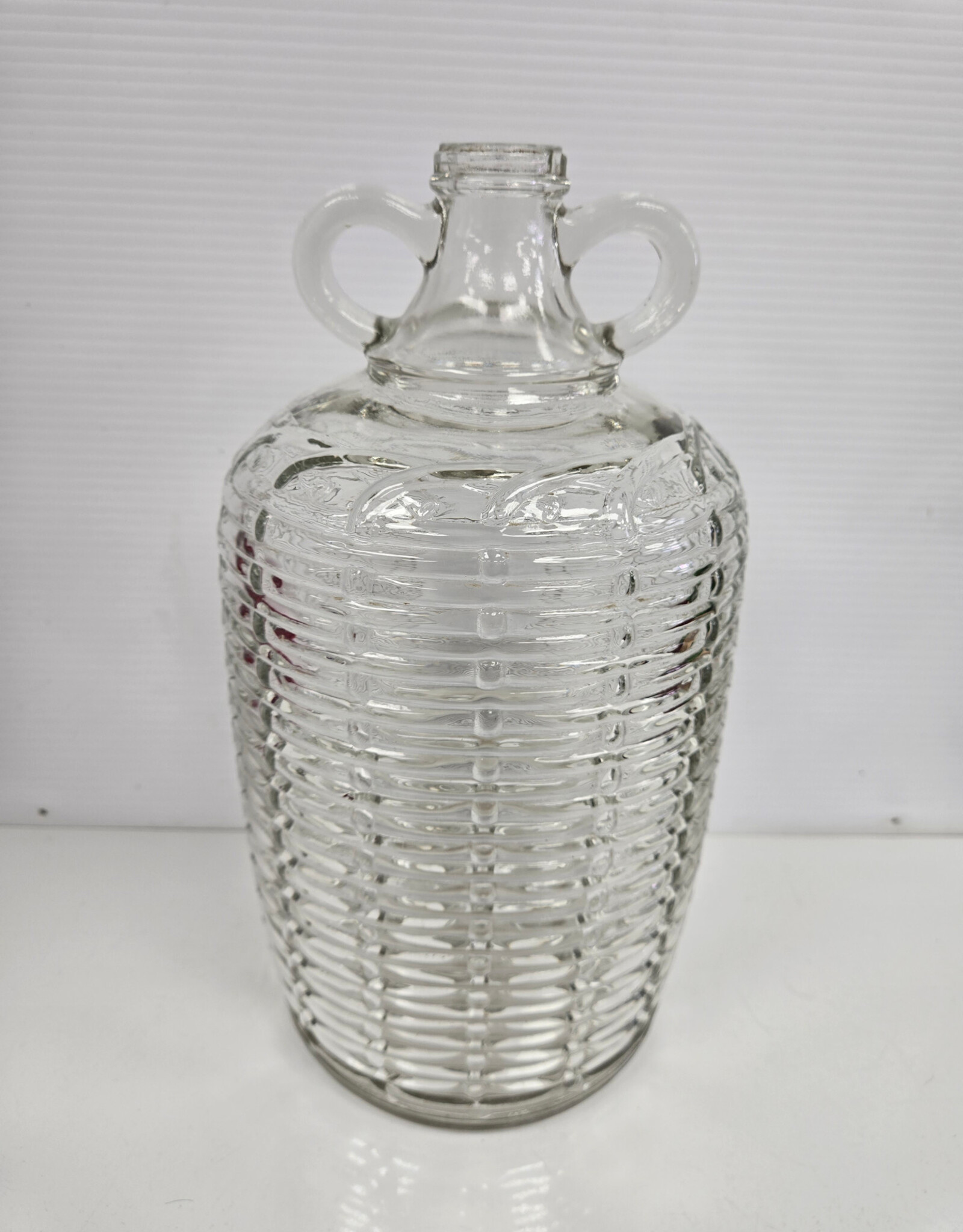 Vintage Canadian Winery Embossed Clear Glass Jug - 1 gallon