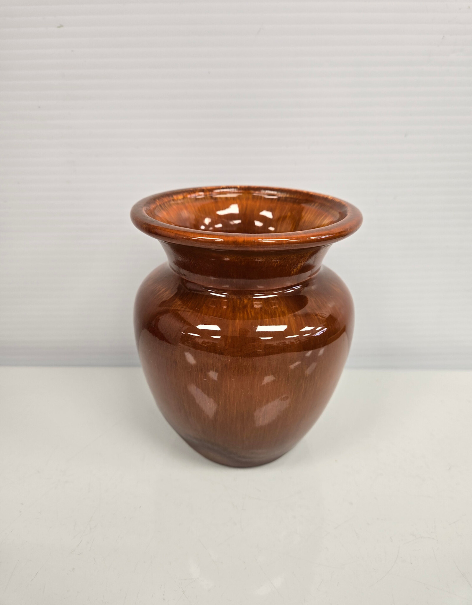 Vintage Royal Haeger Pottery Vase - Brown Drip Glaze