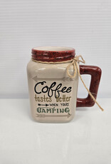 "Coffee tastes better when you're camping" Mug