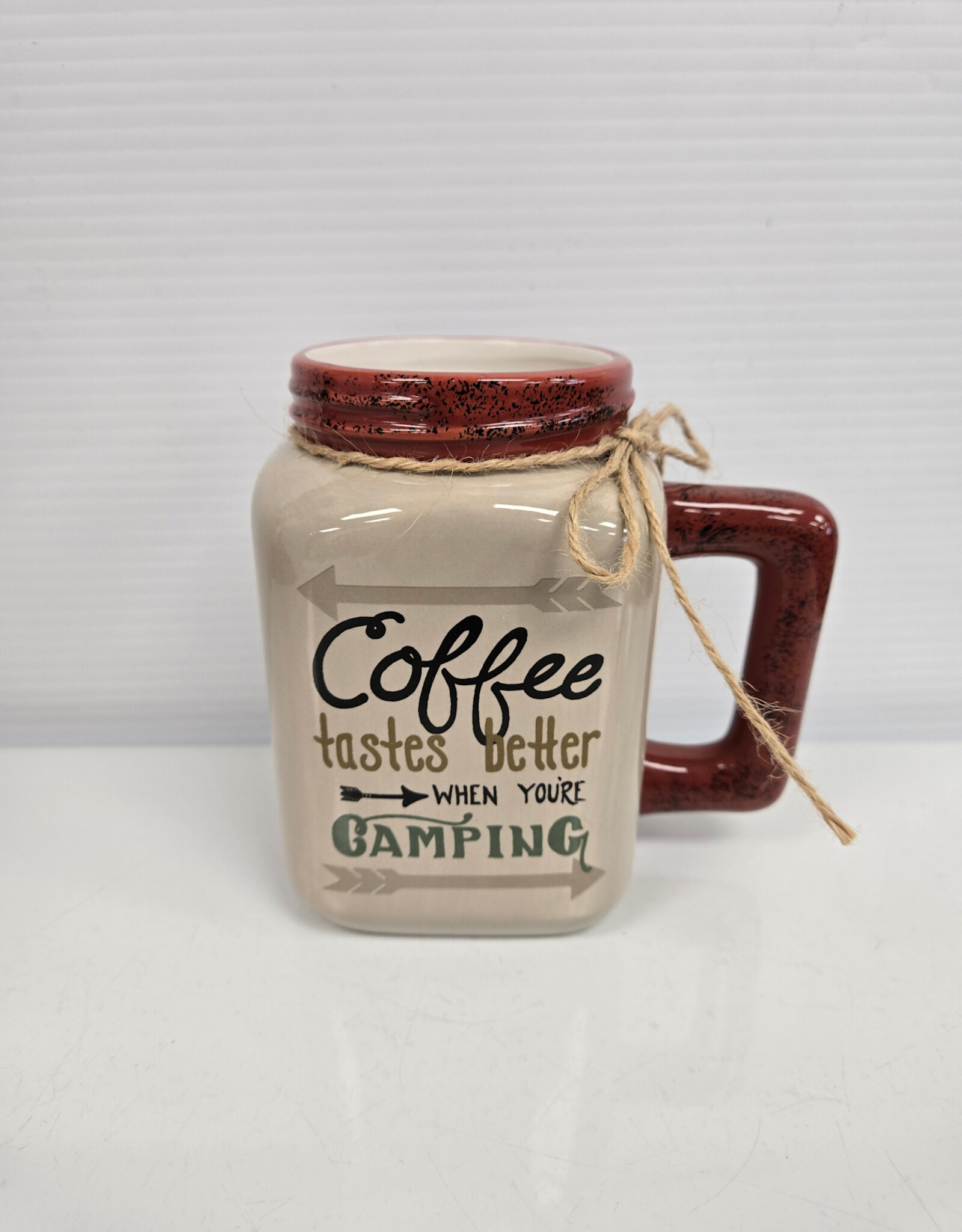 "Coffee tastes better when you're camping" Mug
